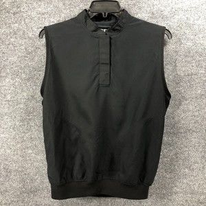 Zero Restriction Golf Vest Men's Sz‎ S Outerwear Black Pullover 100% Microfiber